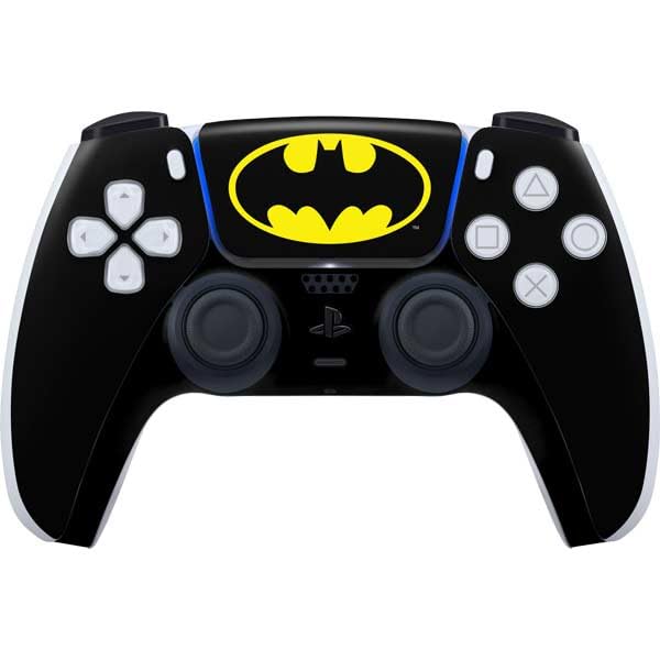 Skinit Decal Gaming Skin Compatible with PS5 Controller - Officially Licensed DC Comics Batman Movie 1989 Logo Design