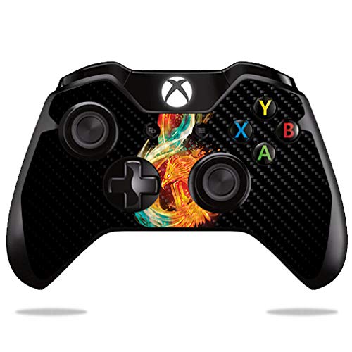 MightySkins Carbon Fiber Skin for Microsoft Xbox One or S Controller - Music Reborn | Protective  Durable Textured Carbon Fiber Finish | Easy to Apply  Remove  and Change Styles | Made in The USA