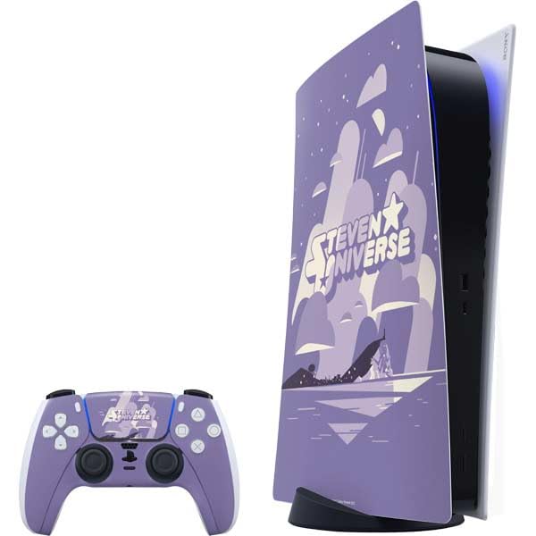 Skinit Decal Gaming Skin Compatible with PS5 Bundle - Officially Licensed Cartoon Network Steven Universe Purple Steven Universe Design