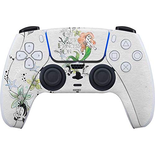 Skinit Decal Gaming Skin Compatible with PS5 Controller - Officially Licensed Disney The Little Mermaid Ariel and Flounder Art Design