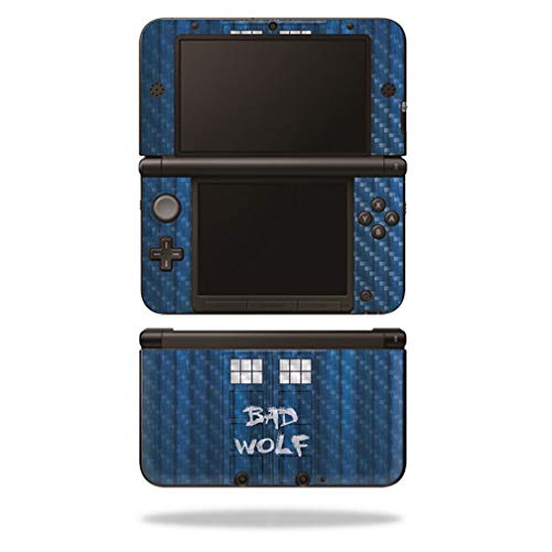 MightySkins Carbon Fiber Skin for Nintendo New 3DS XL (2015) - Time Lord Box | Protective  Durable Textured Carbon Fiber Finish | Easy to Apply  Remove  and Change Styles | Made in The USA