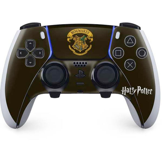 Skinit Decal Gaming Skin Compatible with PS5 DualSense Edge Pro Controller - Officially Licensed Wizarding World Harry Potter Hogwarts Houses Crest Design