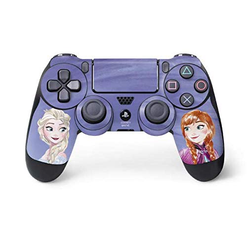 Skinit Decal Gaming Skin Compatible with PS4 Controller - Officially Licensed Disney Frozen Elsa and Anna Sisters Art Design