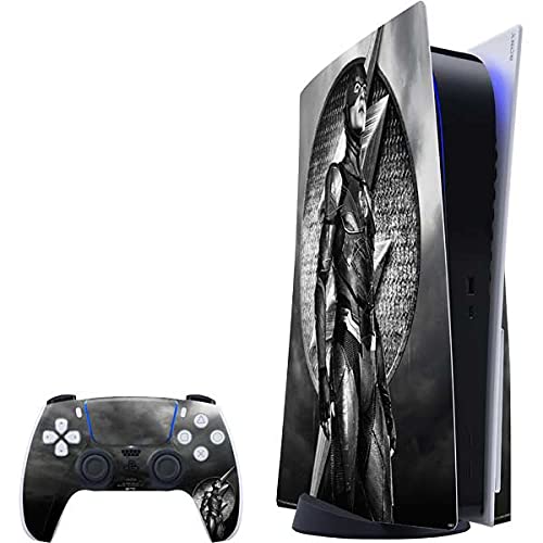 Skinit Decal Gaming Skin Compatible with PS5 Bundle - Officially Licensed The Justice League (2017) Flash Poster Design