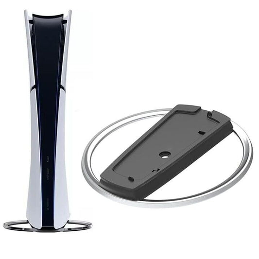 PEGLY Vertical Stand for PS5 Consoles Compatible with PlayStation 5 Slim Disc and Digital Edition Solid Base Accessories