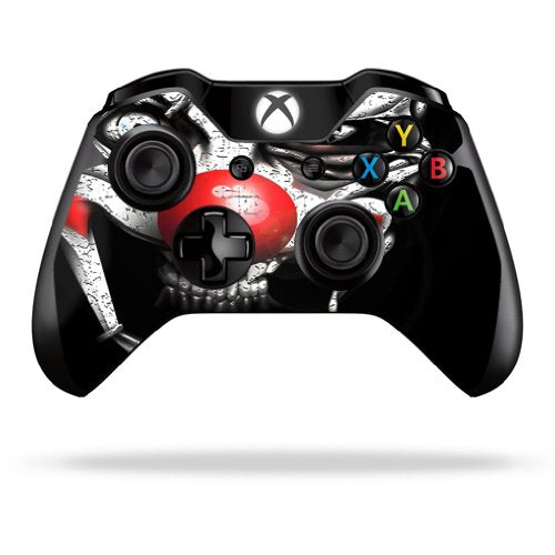 MIGHTY SKINS Xbox One/One S Controller Skin - Evil Clown - Durable Vinyl Wrap, Easy to Apply and Remove, Made in the USA