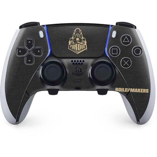Skinit Decal Gaming Skin Compatible with PS5 DualSense Edge Pro Controller - Officially Licensed Purdue University Signature Logo Design