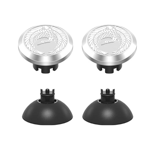 KD.FLY Metal Thumbsticks for PS5 Controller Joystick Replacement  Thumb Sticks for PS4 Controller  Custom Thumb Grips for Switch Pro Controller  2 Joystick  2 Thumbstick Base  Flying Crane