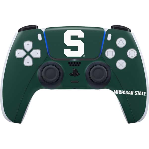 Skinit Decal Gaming Skin Compatible with PS5 Controller - Officially Licensed Michigan State University Spartans S Design