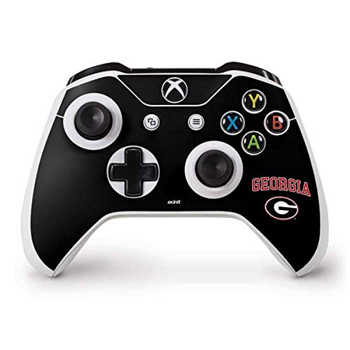 Skinit Decal Gaming Skin Compatible with Xbox One S Controller - Officially Licensed University of Georgia Collegiate Text Design