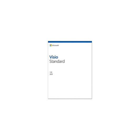 Microsoft Visio 2019 Standard for Windows 10 - Box Pack - 1 PC - Medialess - Model D86-05829