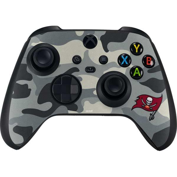 Skinit Decal Gaming Skin Compatible with Xbox Series X Controller - Officially Licensed NFL Tampa Bay Buccaneers Camo Design