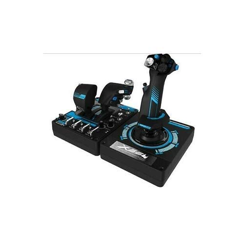 Logitech G X56 H.O.T.A.S Throttle and Joystick Flight Simulator Game Controller  4 Spring Options  +189 Programmable Controls  RGB Lighting  2x USB  PC - Black (Renewed)