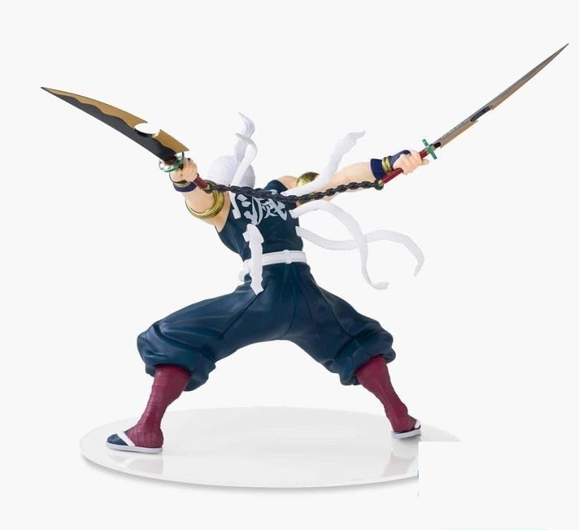 SEGA FIGURIZMa Demon Slayer Tengen Uzui Action Figure, 9.06 inches, Multiple Colors, Model SG50469