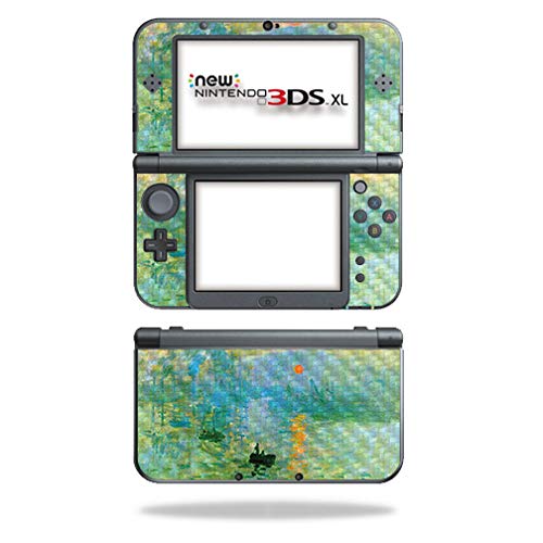 MightySkins Carbon Fiber Skin for Nintendo New 3DS XL (2015) - Impression Sunrise | Protective  Durable Textured Carbon Fiber Finish | Easy to Apply  Remove  and Change Styles | Made in The USA