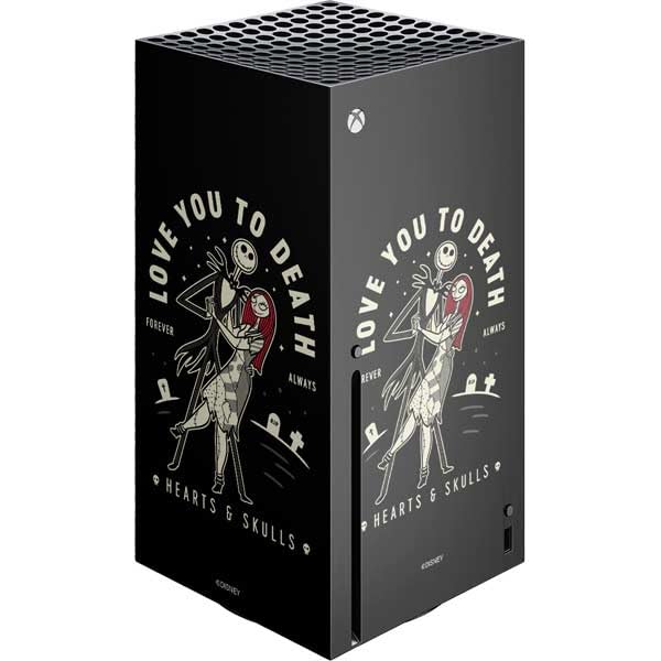 Skinit Decal Gaming Skin Compatible with Xbox Series X Console - Officially Licensed Disney The Nightmare Before Christmas Love You to Death Design