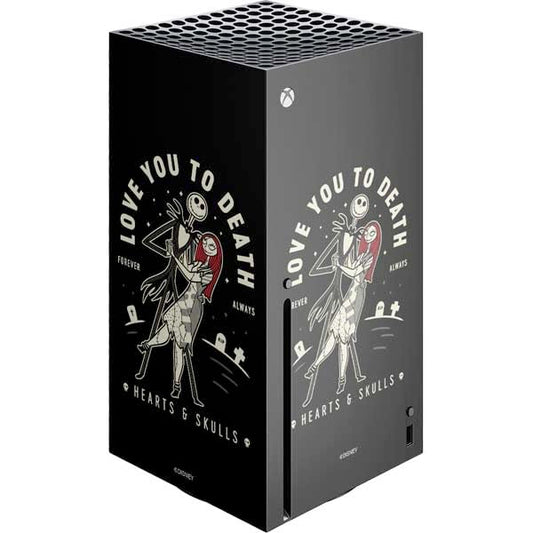 Skinit Decal Gaming Skin Compatible with Xbox Series X Console - Officially Licensed Disney The Nightmare Before Christmas Love You to Death Design