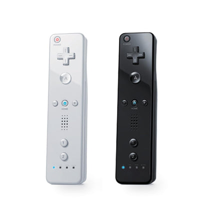 TIANHOO Wii & Wii U Remote Controller 2 Pack with Silicone Case & Wrist Strap, White & Black