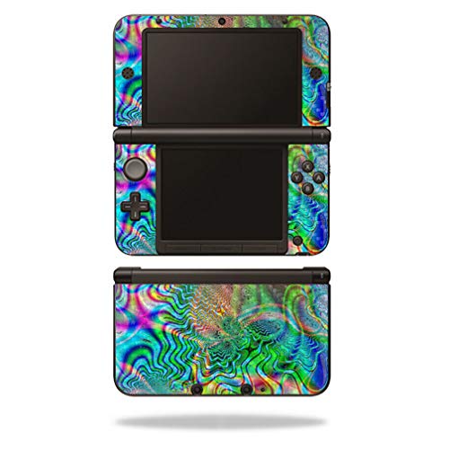 MightySkins Carbon Fiber Skin for Nintendo 3DS XL Original (2012-2014) - Psychedelic | Protective  Durable Textured Carbon Fiber Finish | Easy to Apply  Remove  and Change Styles | Made in The USA