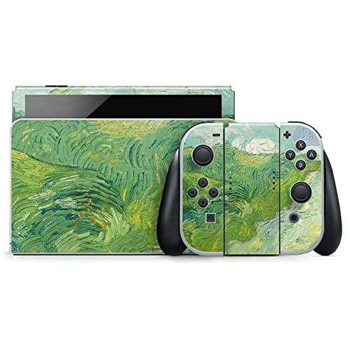 Skinit Decal Gaming Skin Compatible with Nintendo Switch OLED (2021) - Officially Licensed Green Wheat Fields by Vincent Van Gogh Design