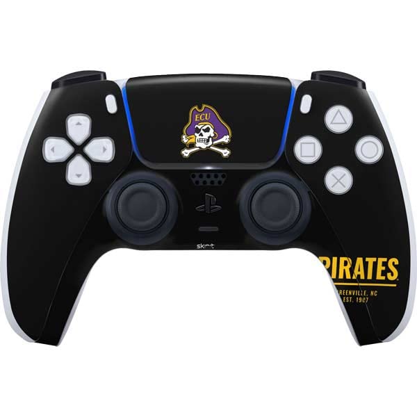 Skinit Decal Gaming Skin Compatible with PS5 Controller - Officially Licensed East Carolina University Pirates Greenville NC Design
