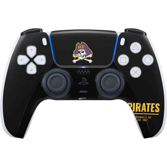 Skinit Decal Gaming Skin Compatible with PS5 Controller - Officially Licensed East Carolina University Pirates Greenville NC Design