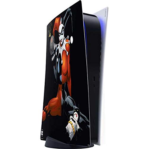 Skinit Decal Gaming Skin Compatible with PS5 Digital Edition Console - Officially Licensed DC Comics Harley Quinn Playfull Pose Design