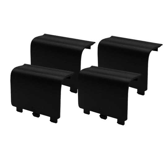 KELIFANG Replacement Battery Cover Door Compatible with Xbox One  One S  One X Controller  Battery Back Shell Repair Part Compatible with Xbox Wireless Controller (4 Pack  Black)