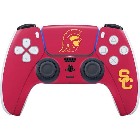 Skinit Decal Gaming Skin Compatible with PS5 Controller - Officially Licensed University of Southern California USC Trojan Large Mascot Design