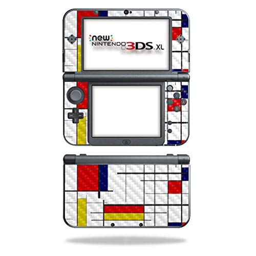 MightySkins Carbon Fiber Skin for Nintendo New 3DS XL (2015) - Deco | Protective  Durable Textured Carbon Fiber Finish | Easy to Apply  Remove  and Change Styles | Made in The USA