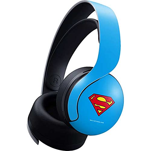 Skinit Decal Gaming Skin Compatible with Pulse 3D Wireless Headset for PS5 - Officially Licensed DC Comics Superman Official Logo Design
