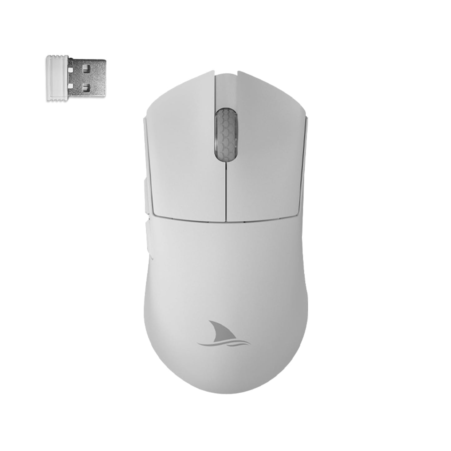 Darmoshark M3 Pro Wireless Gaming Mouse - Tri-Mode 2.4G/USB-C/Bluetooth, 26KDPI, 55g, White