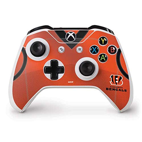 Skinit Decal Gaming Skin Compatible with Xbox One S Controller - Officially Licensed NFL Cincinnati Bengals Team Jersey Design