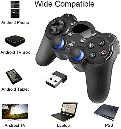 RIBOXIN FANDRAGON USB Wireless Gaming Controller Gamepad for PC/PS3/Android - Black, Model A-038