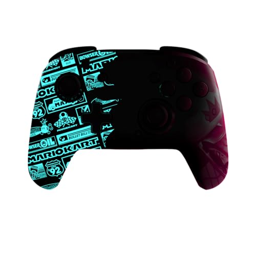 PDP Enhanced Wireless Nintendo Switch Pro Controller - 40-Hour Battery, Customizable Buttons, 30-Foot Range, Princess Peach