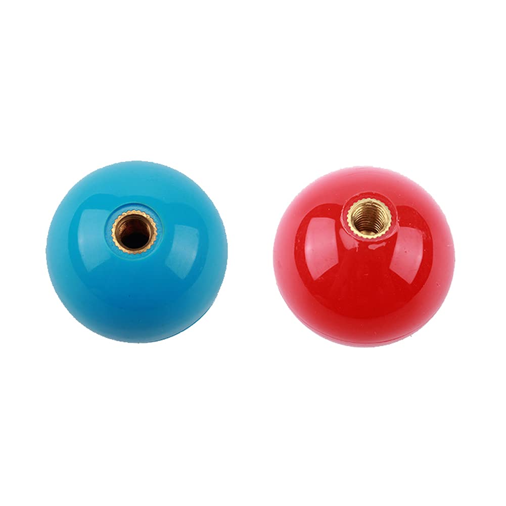 lasenersm Arcade Joystick - 35mm Round Balltop Handle, Blue & Red, Model lw1311lr