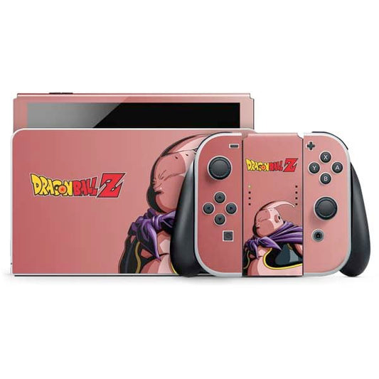 Skinit Decal Gaming Skin Compatible with Nintendo Switch OLED (2021) - Officially Licensed Dragon Ball Z Majin Buu Portrait Design