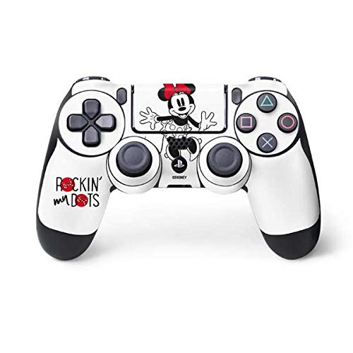 Skinit Decal Gaming Skin Compatible with PS4 Controller - Officially Licensed Disney Minnie Mouse Rockin My Dots Design