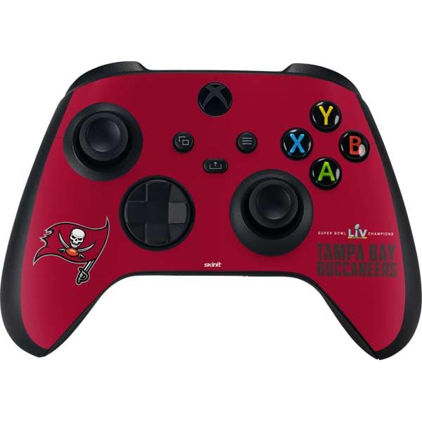 Skinit Decal Gaming Skin Compatible with Xbox Series X Controller - Officially Licensed NFL Super Bowl LV Champions Tampa Bay Buccaneers Design