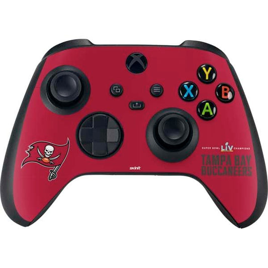 Skinit Decal Gaming Skin Compatible with Xbox Series X Controller - Officially Licensed NFL Super Bowl LV Champions Tampa Bay Buccaneers Design