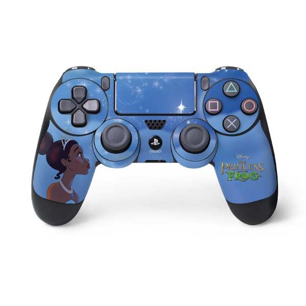 Skinit Decal Gaming Skin Compatible with PS4 Controller - Officially Licensed Disney Princess and The Frog Tianas Wish Design