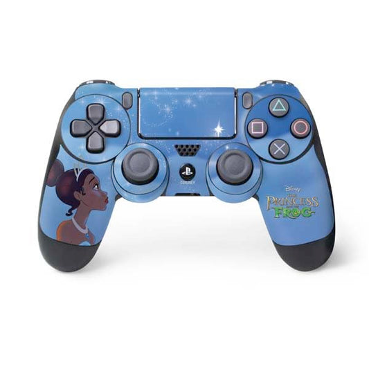 Skinit Decal Gaming Skin Compatible with PS4 Controller - Officially Licensed Disney Princess and The Frog Tianas Wish Design
