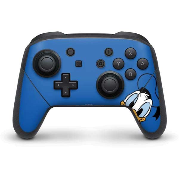 Skinit Decal Gaming Skin Compatible with Nintendo Switch Pro Controller - Officially Licensed Disney Friends Donald Duck Up Close Design