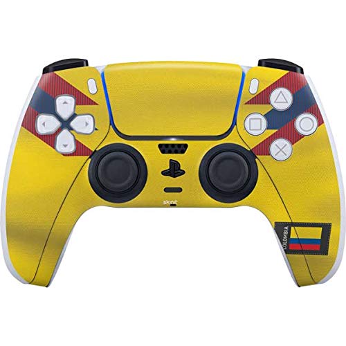 Skinit Decal Gaming Skin Compatible with PS5 Controller - Colombia Soccer Flag Design