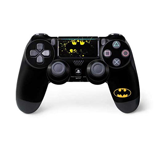 Skinit Decal Gaming Skin Compatible with PS4 Pro/Slim Controller - Officially Licensed DC Comics Batman Logo Yellow Splash Design