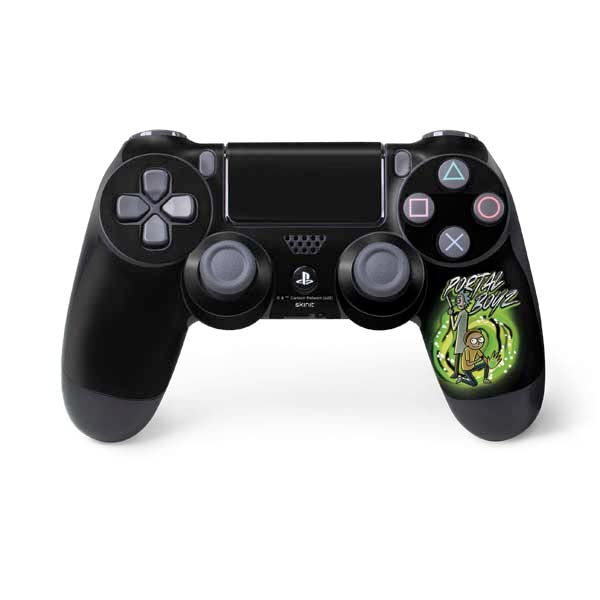 Skinit Decal Gaming Skin Compatible with PS4 Controller - Officially Licensed Adult Swim Rick and Morty Portal Boyz Design