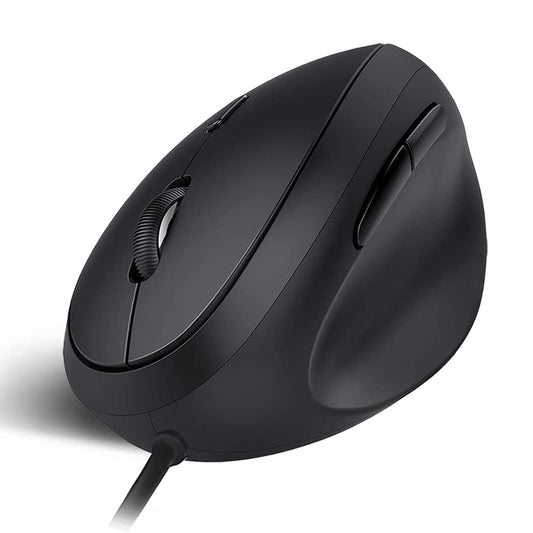 shoplease Wired Ergonomic Mouse  Optical Vertical Mouse with 3 Adjustable 800/1200/1600  6 Buttons USB Computer Mouse