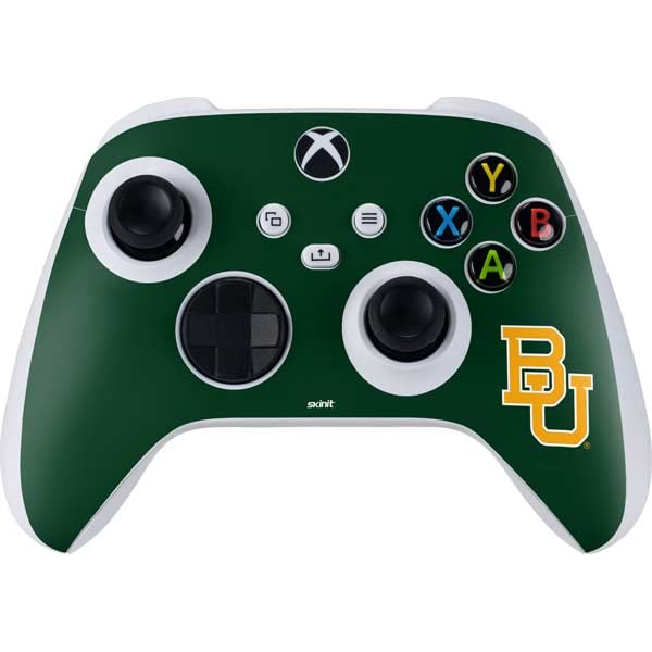 Skinit Decal Gaming Skin Compatible with Xbox Series S Controller - Officially Licensed Baylor University BU - Green Design