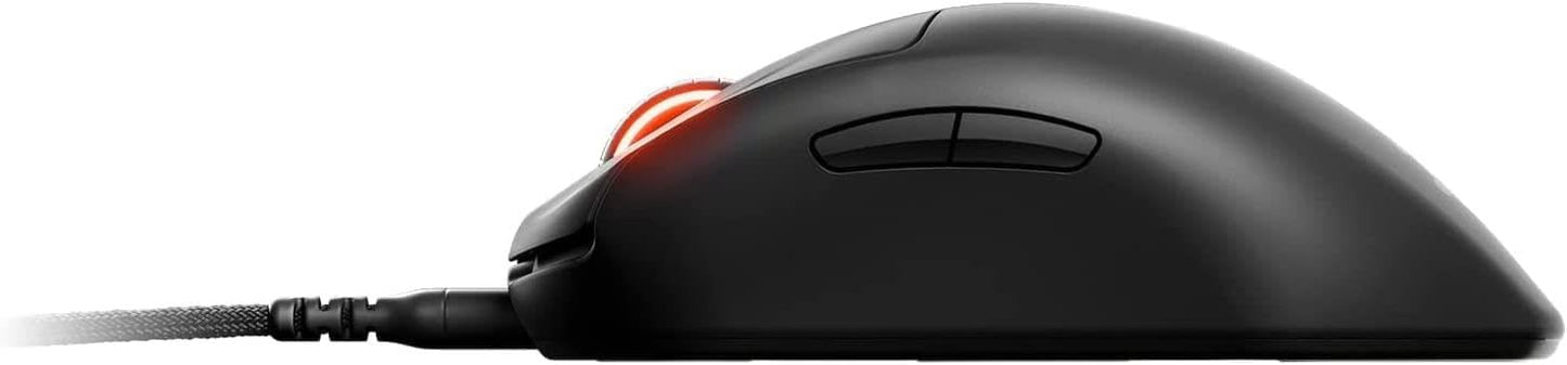 SteelSeries Esports Mini FPS Gaming Mouse - Ultra Light 61g, 5 Programmable Buttons, 18K CPI, RGB Lighting, Wired, Black, Model 62421