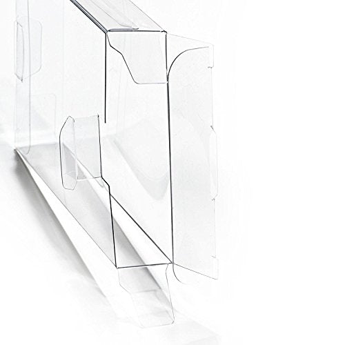 CHILDMORY 10Pcs Clear Protective Display Sleeves for PS3 PS4 DVD Disc Boxes - Transparent